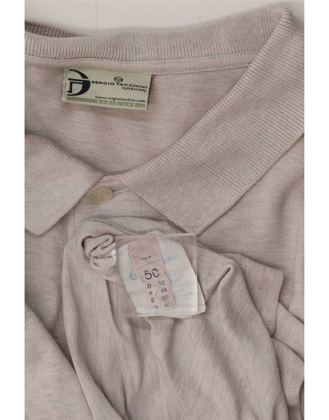 Polo Uomo Sergio Tacchini IT 50 Cotone Grigio Medio