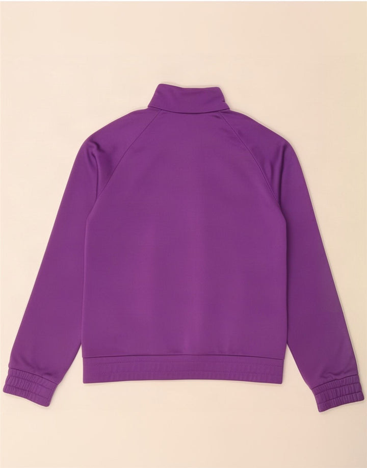 Giacca superiore della tuta da ragazza Adidas 11-12 anni in poliestere viola