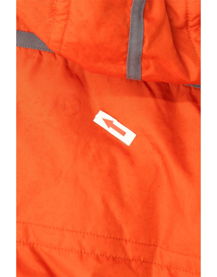 Giacca imbottita con cappuccio da uomo Diadora UK 40 Large arancione Colourblock in poliammide