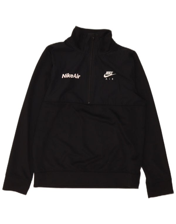 Felpa Nike Junior da ragazzo con zip standard, 13-14 anni, XL nera