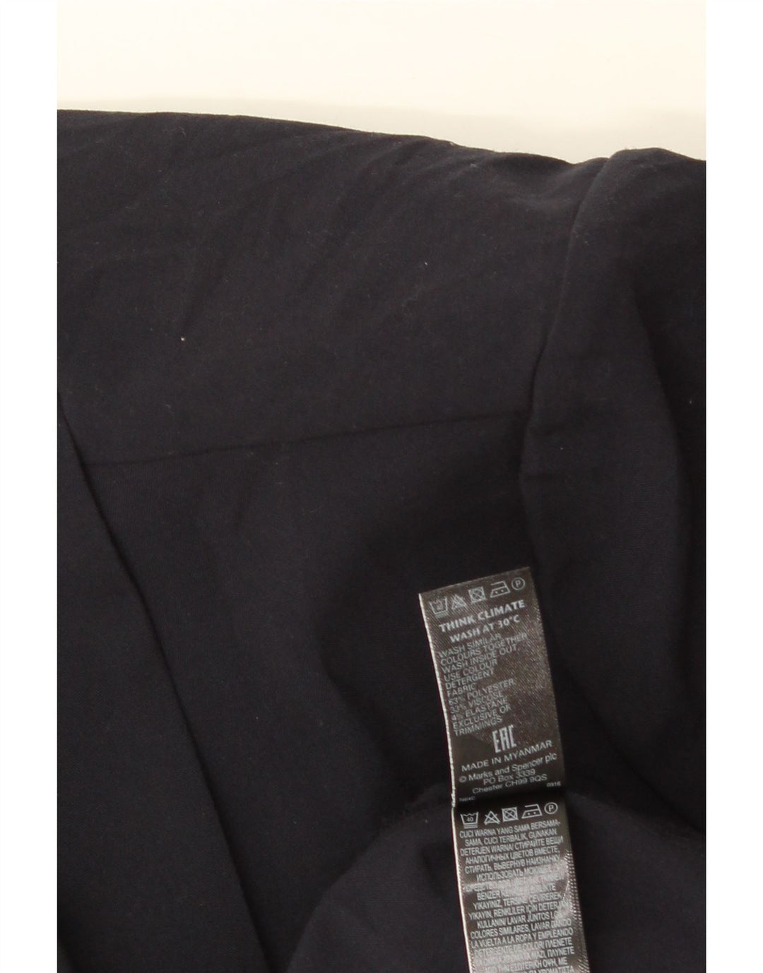 Giacca Open Blazer da donna Marks & Spencer UK 20 2XL poliestere blu navy