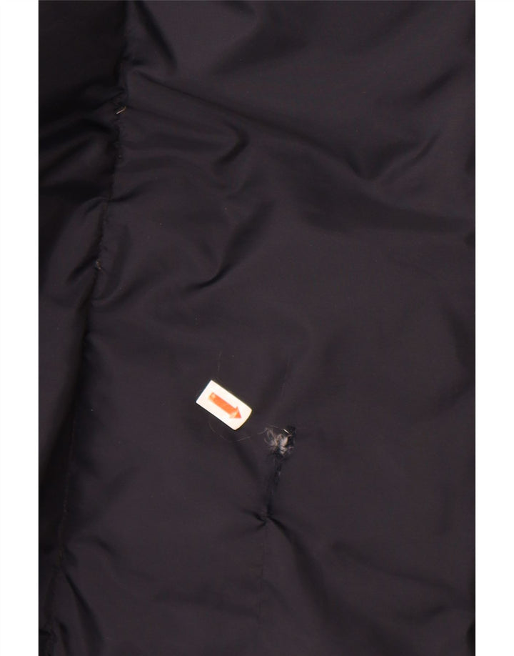 CHAMPION Mens Hooded Padded Jacket UK 38 Medium Black Nylon Vintage Champion and Second-Hand Champion from Messina Hembry 