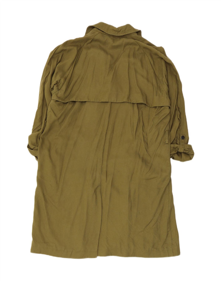 Topshop Trench oversize da donna UK 12 Medio Lyocell kaki