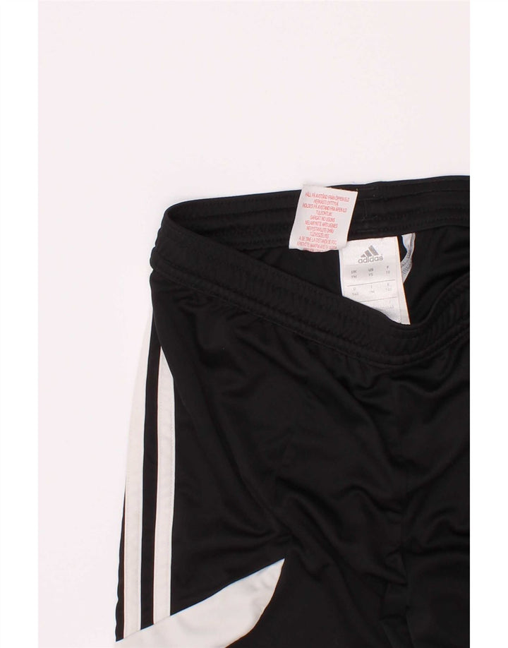 Pantaloncini sportivi Adidas da bambino 9-10 anni, colore nero medio, in poliestere color block