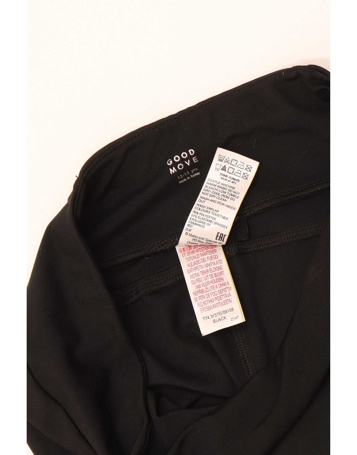Leggings per ragazze Marks & Spencer 12-13 anni Poliestere nero