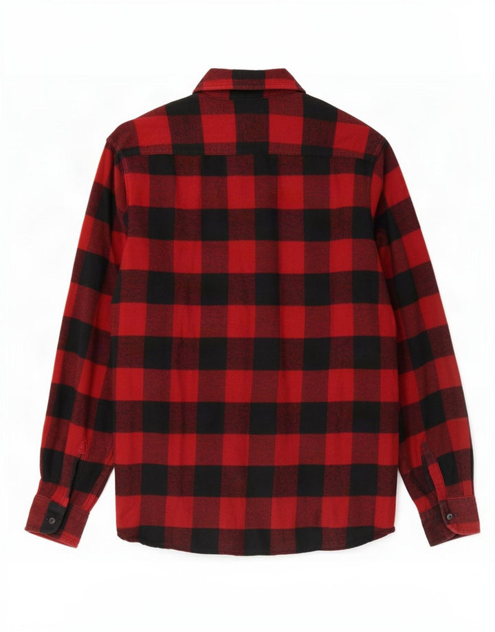 Camicia in flanella da uomo Levi's in cotone a quadretti rosso medio