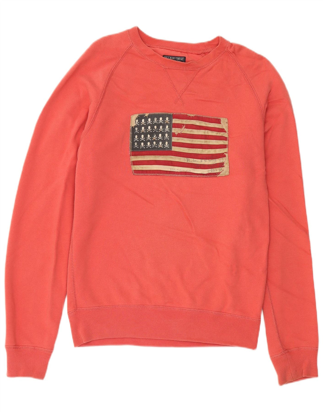 Ralph Lauren Felpa grafica da uomo Maglione piccolo cotone rosa