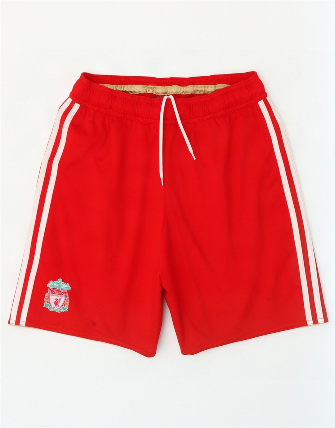 Pantaloncini sportivi Adidas da uomo Liverpool piccoli in poliestere rosso