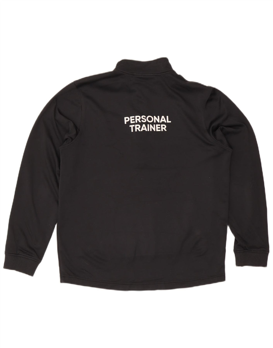 Felpa con collo con zip grafica Under Armour da uomo Cold Gear, maglione medio nero