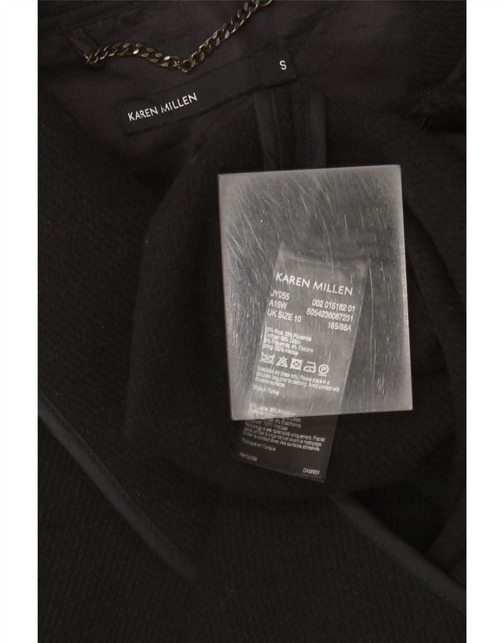 Soprabito da donna Karen Millen UK 10 piccolo in lana nera