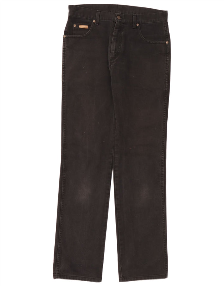 Jeans dritti da uomo Wrangler Texas W32 L34 cotone nero