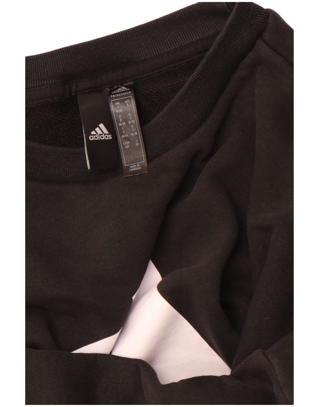 Felpa oversize da donna ADIDAS Primegreen UK 8/10 piccola nera