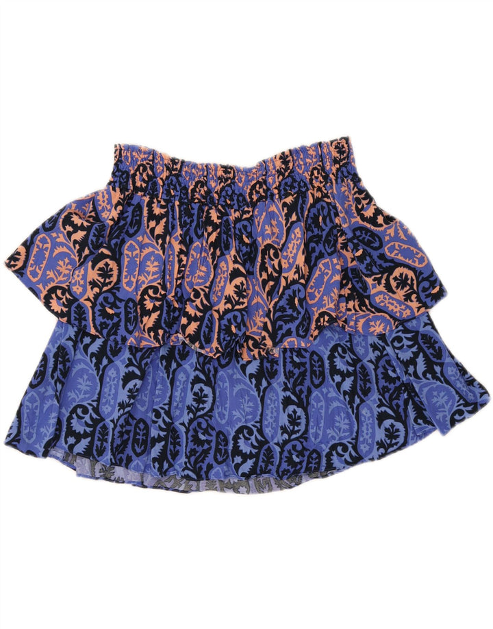 Gonna a strati da donna Scotch & Soda W30 viscosa Paisley blu medio