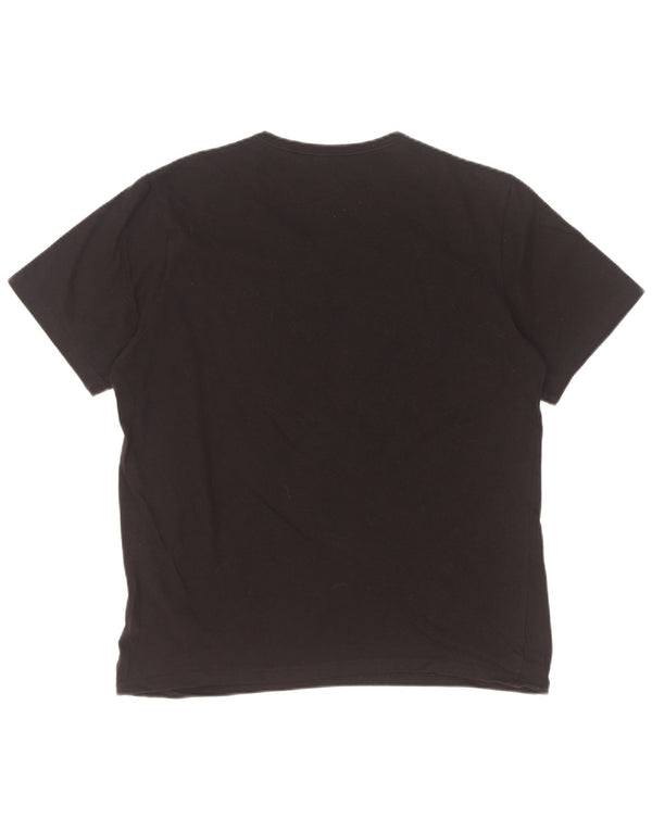 T-shirt da uomo Hugo Boss Top grande in cotone nero