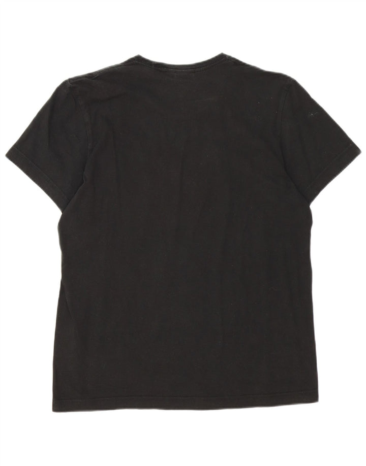 T-shirt grafica da uomo Adidas Top in cotone nero medio