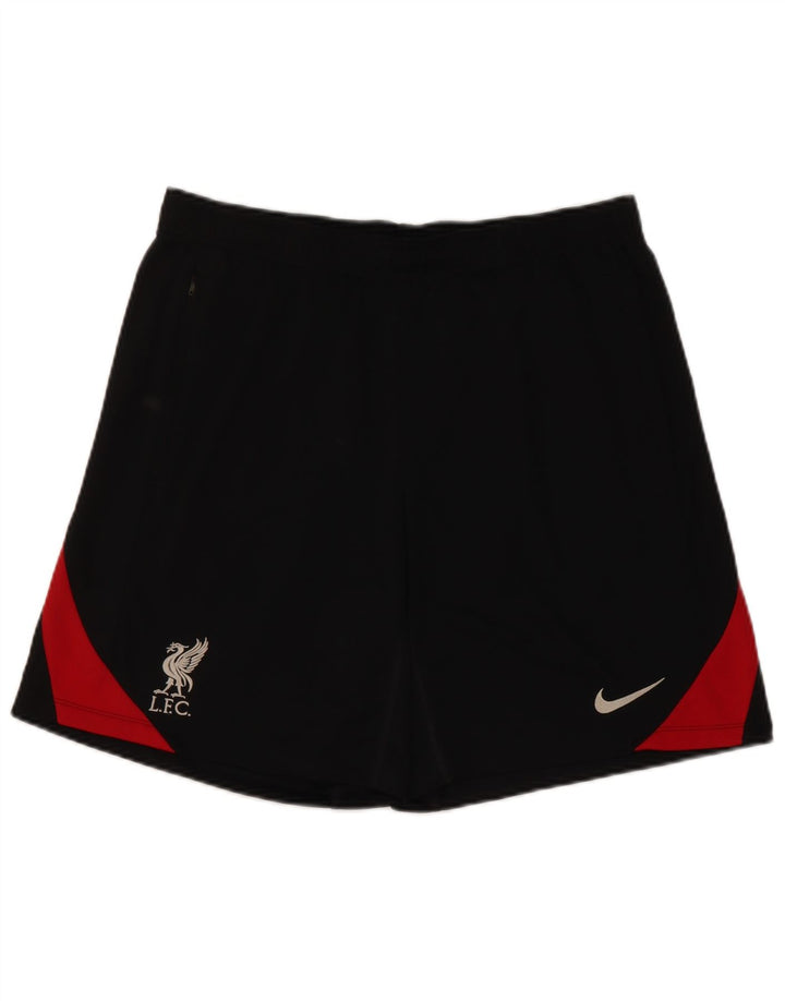 Pantaloncini sportivi Nike Dri Fit da uomo, grandi, in poliestere color block nero