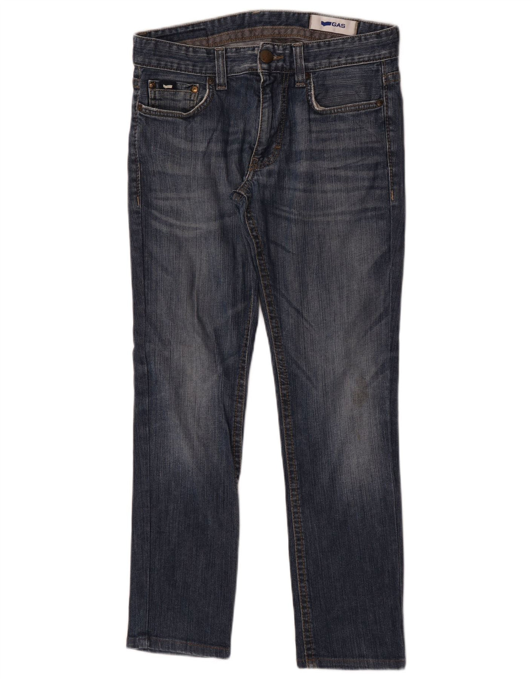 Jeans dritti da uomo Gas W31 L28 cotone blu navy