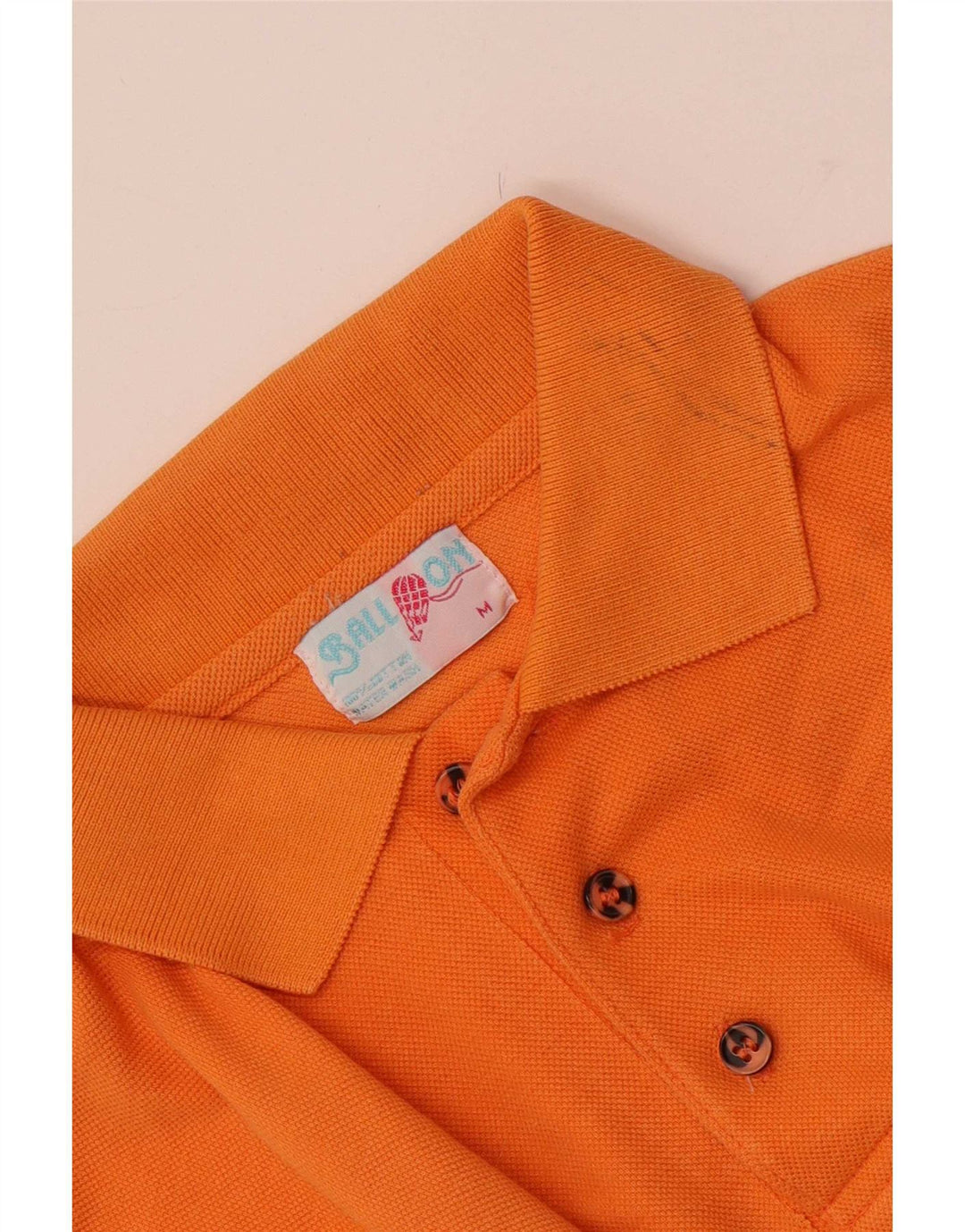 Polo da uomo Ball On in cotone arancione medio