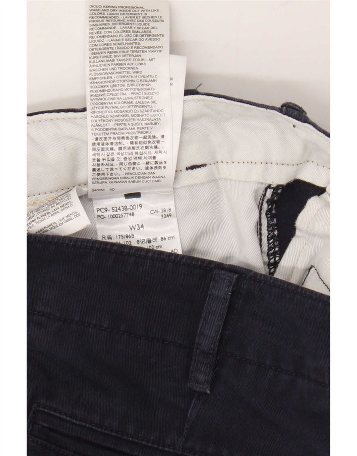 Pantaloncini chino da uomo Levi's W34 Large in cotone blu navy