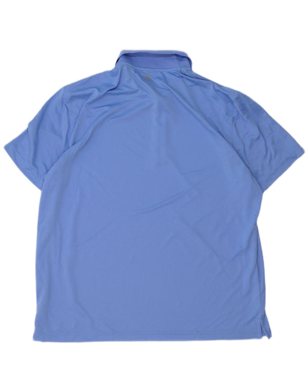 Polo IZOD da uomo grande e alta 2XL poliestere blu
