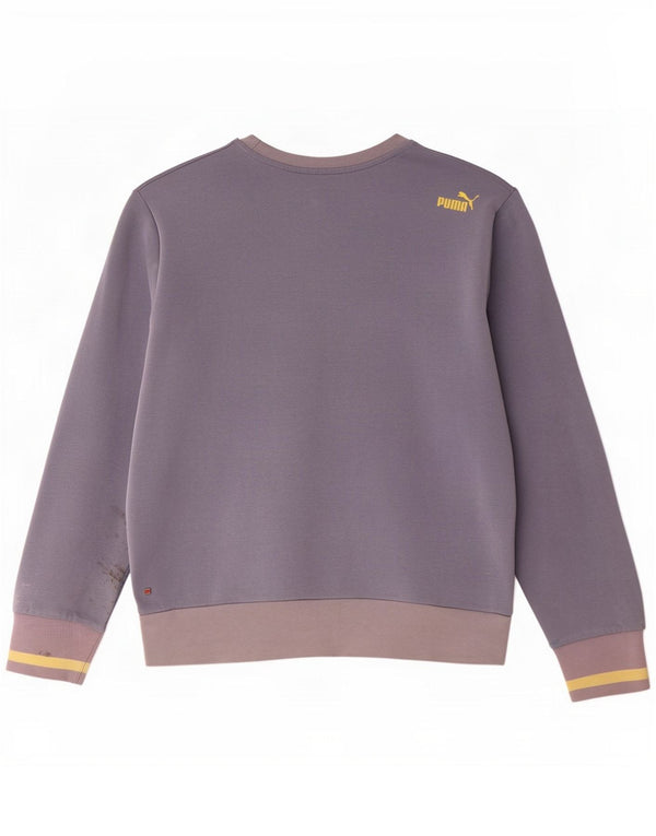 Puma Felpa con grafica da uomo Maglione Large Blu