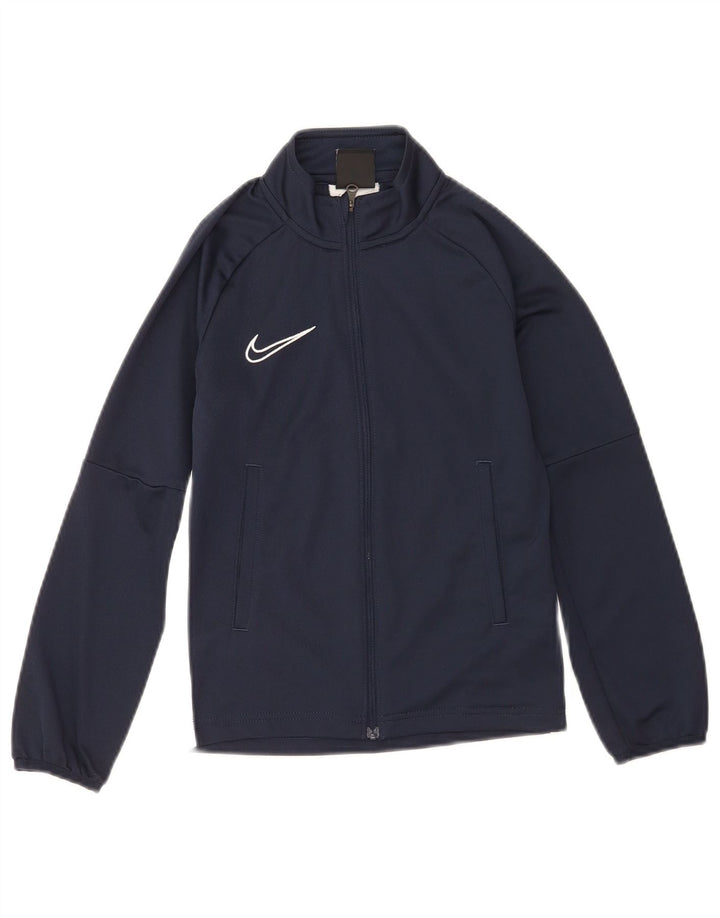 Giacca da tuta Nike da bambino Dri Fit, 8-9 anni, piccola, in poliestere blu navy