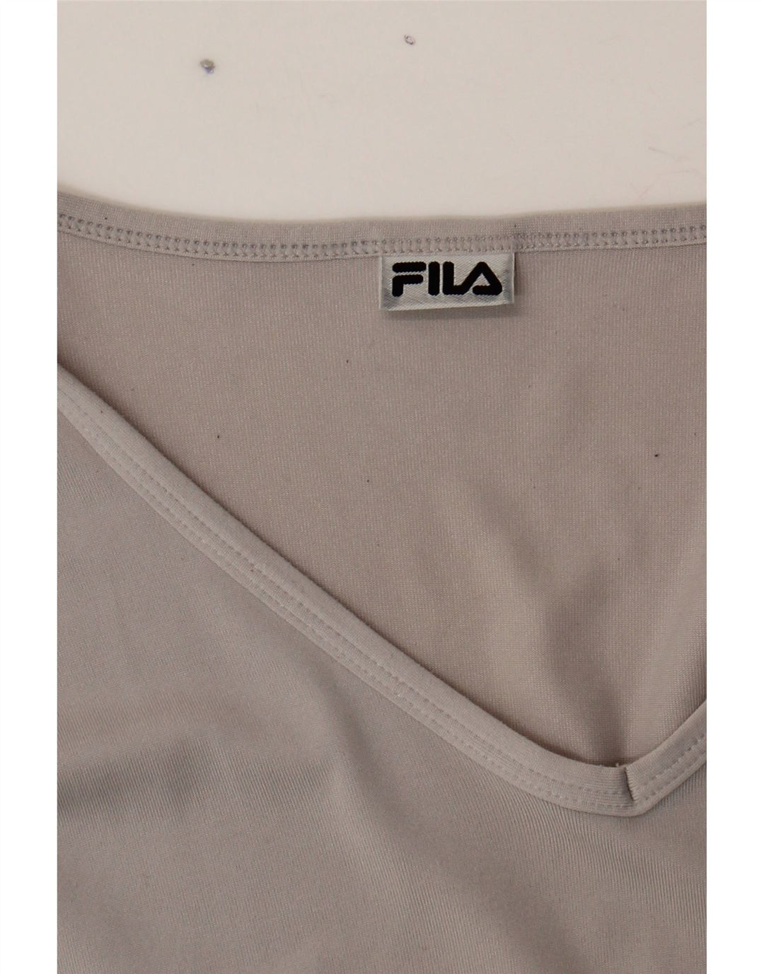 FILA Womens T-Shirt Top UK 16 Large Grey Vintage Fila and Second-Hand Fila from Messina Hembry 