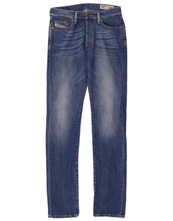 Jeans slim fit rilassati da donna Diesel Boyfriend W26 L34 cotone blu