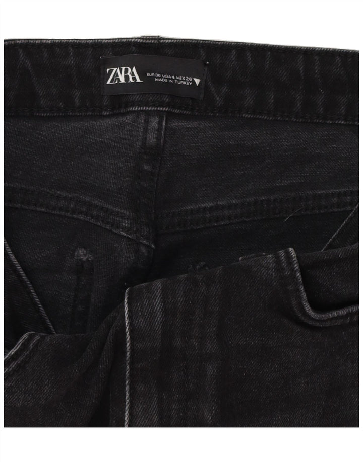 ZARA Womens Straight Jeans EU 36 XS W26 L23 Black Vintage Zara and Second-Hand Zara from Messina Hembry 