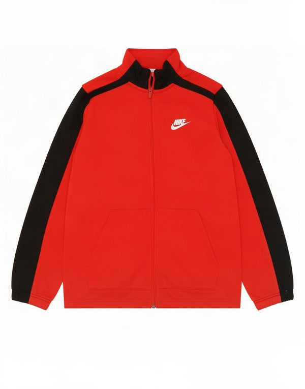 Giacca da ginnastica grafica Nike da ragazzo, 10-11 anni, colore rosso medio