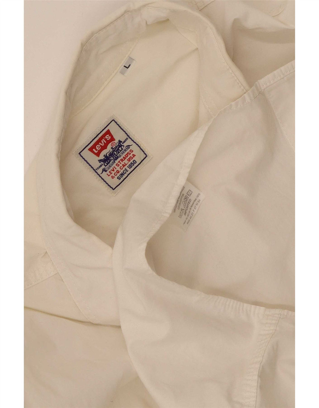 Camicia Levi's Uomo Large Cotone Bianco