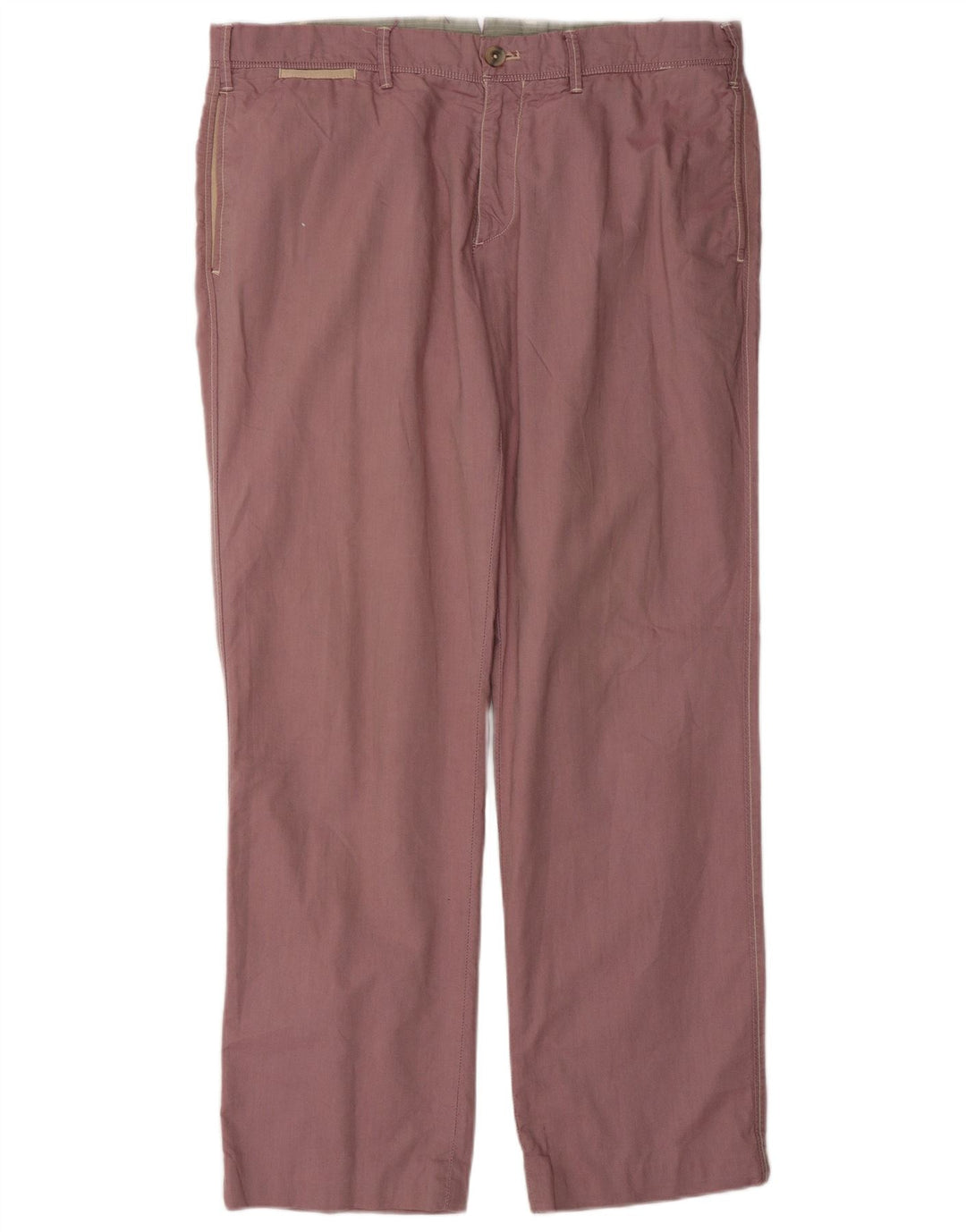MASSIMO DUTTI Pantaloni chino da uomo EU 44 Large W34 L31 Rosa classico
