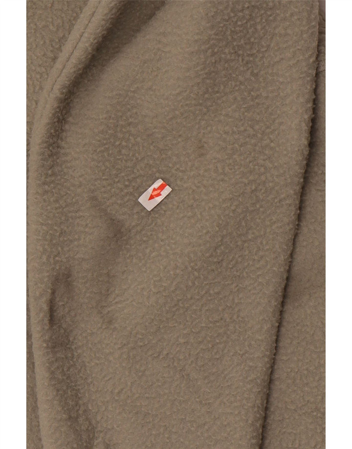 Giacca in pile da donna Marks & Spencer UK 14 poliestere kaki medio