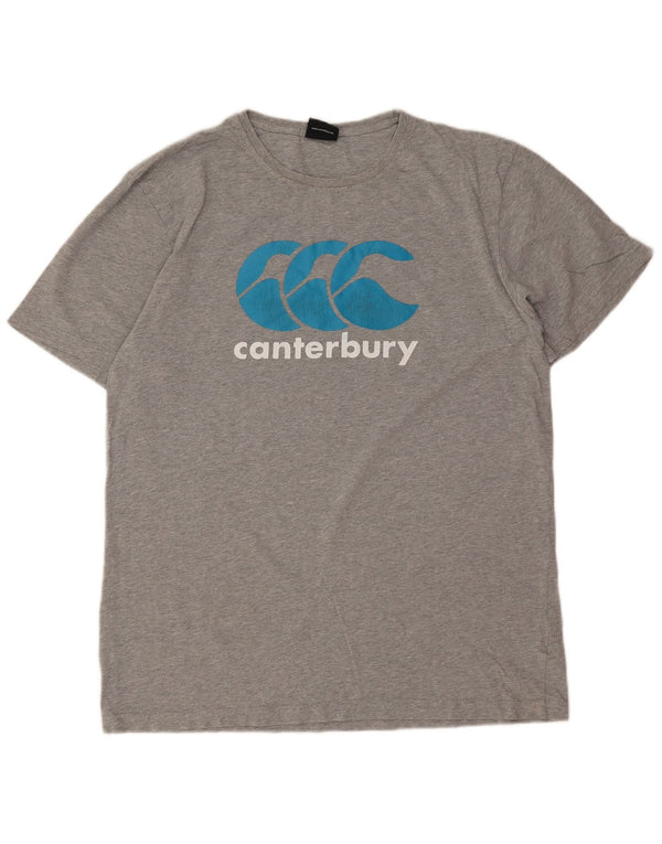 T-shirt grafica da uomo Canterbury XL grigia