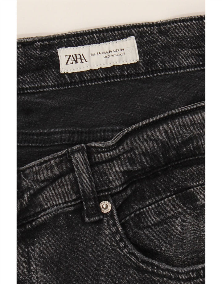 Jeans slim da uomo Zara EU 44 Large W34 L28 Grigio