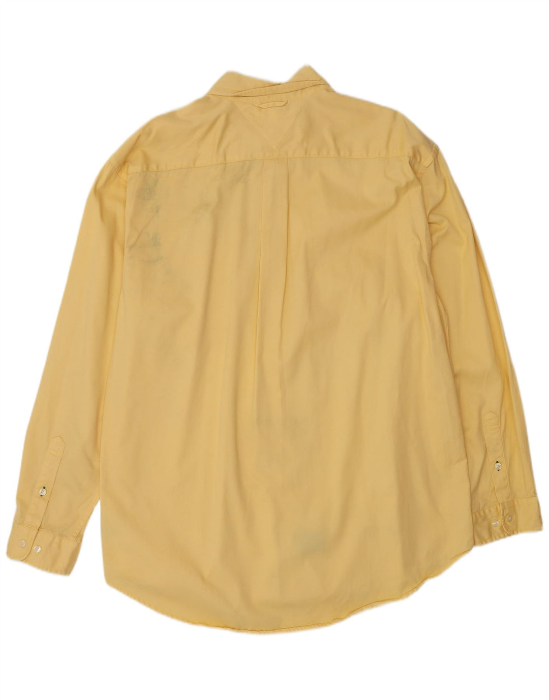 Camicia da uomo Tommy Hilfiger grande in cotone giallo