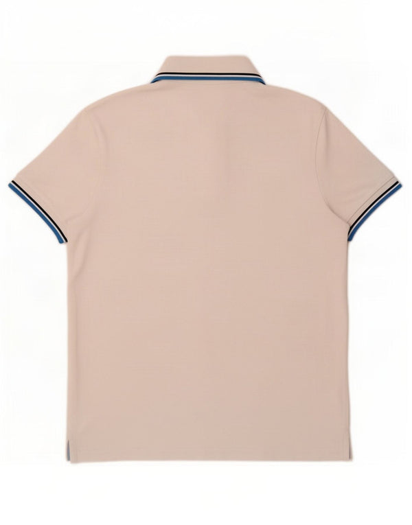 Polo Diadora Uomo Large in Cotone Rigato Bianco