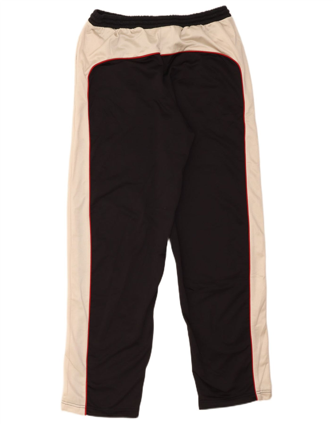 Pantaloni da tuta da uomo identici, grandi, in poliestere color block nero