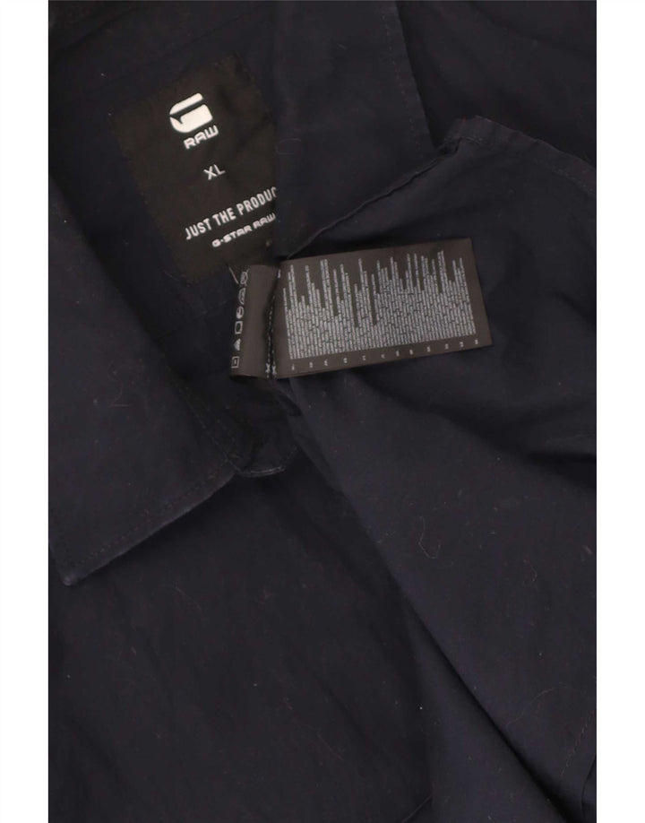 Camicia da uomo G-Star XL in cotone blu navy