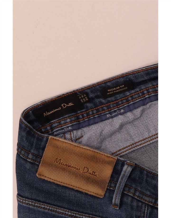 Jeans dritti vestibilità regolare da uomo Massimo Dutti EU 40 medio W31 L30 blu