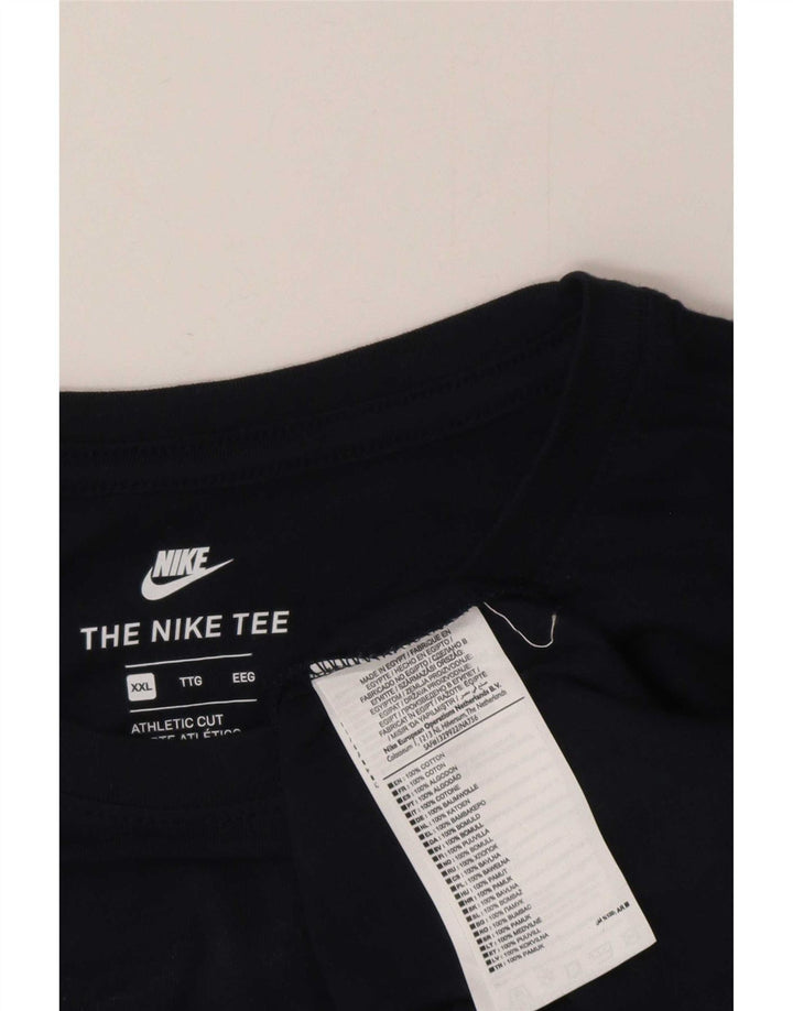T-shirt da uomo Nike Top 2XL cotone blu navy