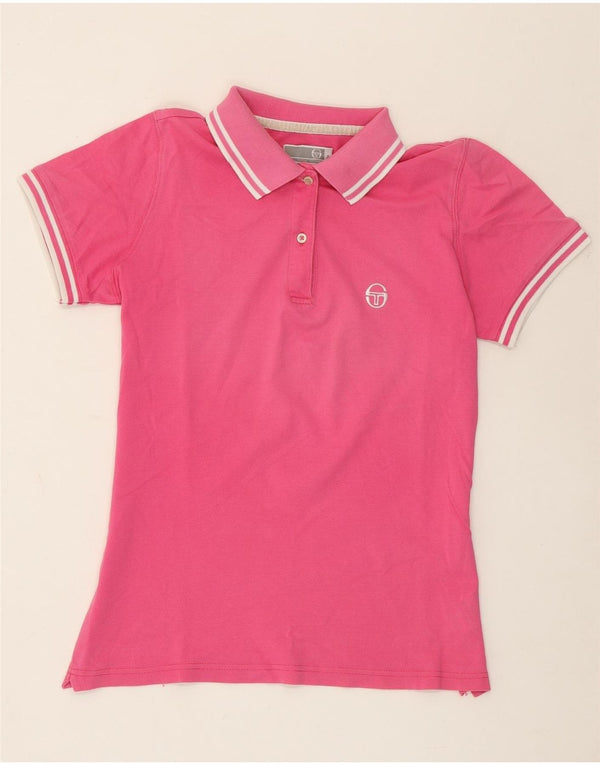 Polo da donna Sergio Tacchini UK 12 cotone rosa medio