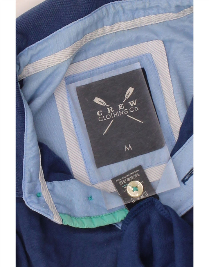 CREW CLOTHING Mens Polo Shirt Medium Navy Blue Cotton Vintage Crew Clothing and Second-Hand Crew Clothing from Messina Hembry 