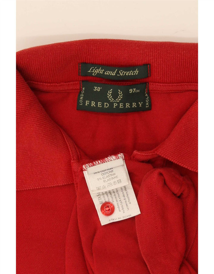 Polo da uomo Fred Perry piccola in cotone a righe rosse