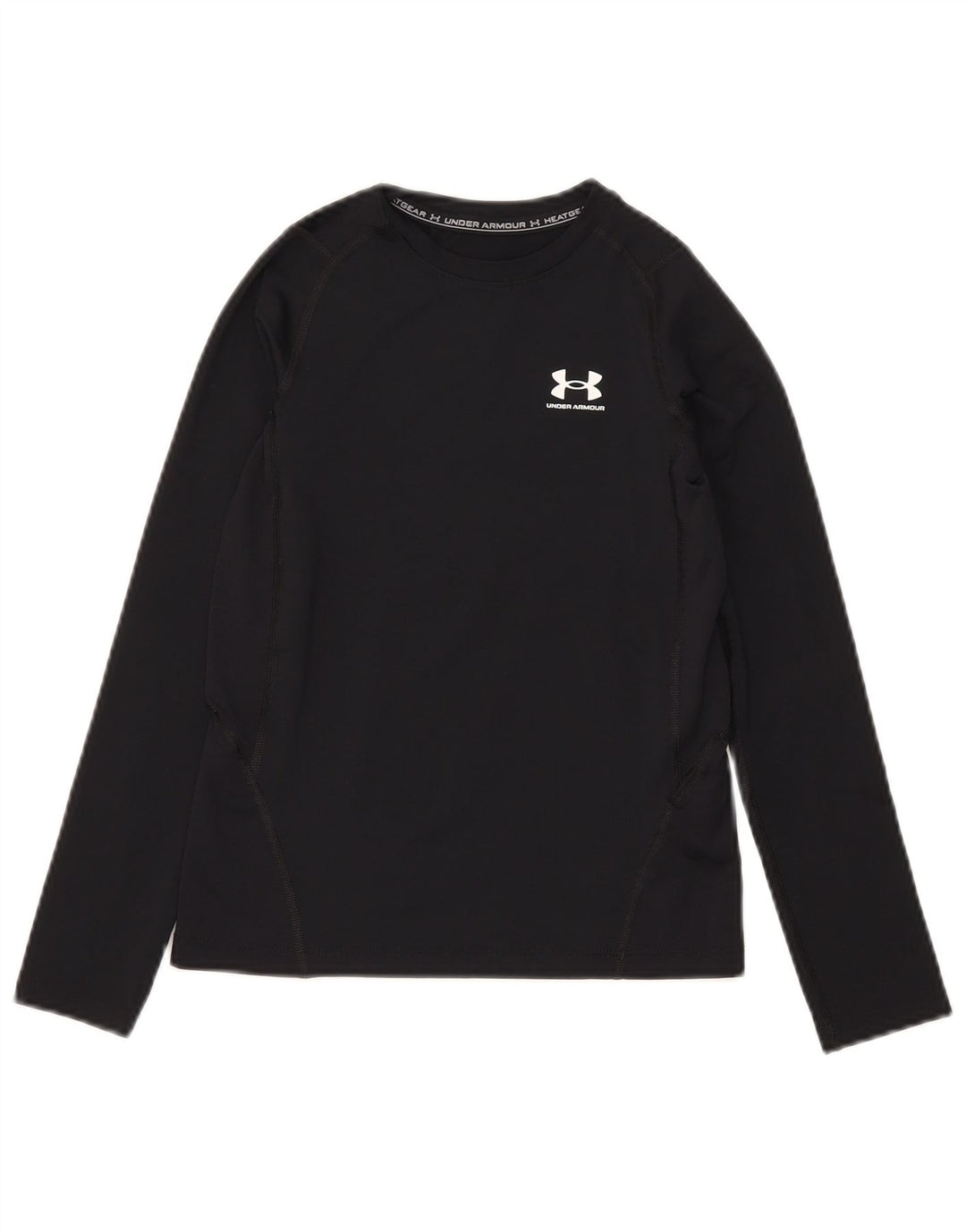 Under Armour Ragazzi Heat Gear Top manica lunga 9-10 anni medio nero