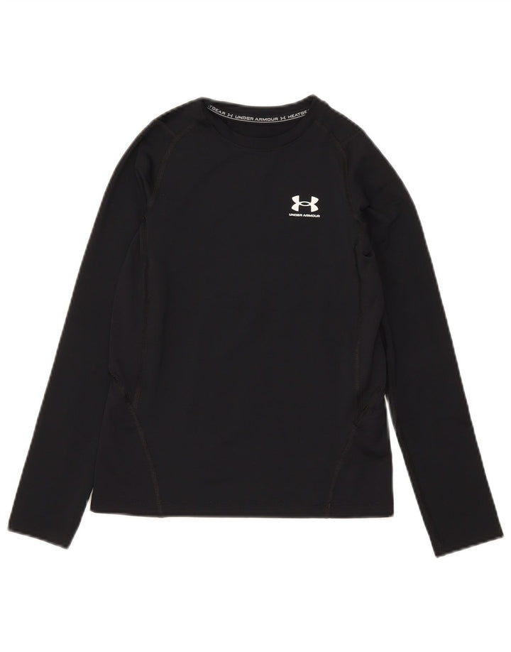 Under Armour Ragazzi Heat Gear Top manica lunga 9-10 anni medio nero