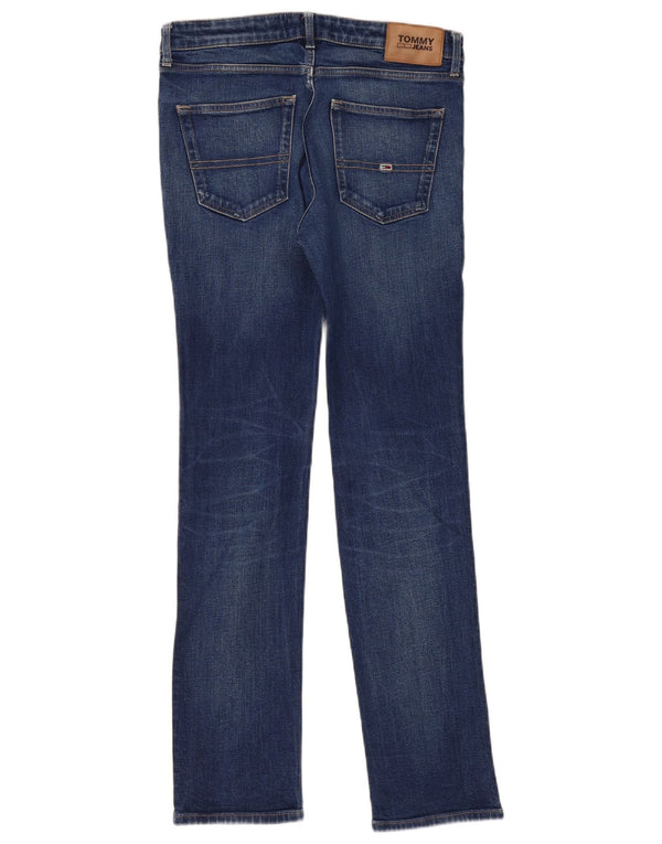 Tommy Hilfiger Uomo Scanton Slim Jeans W32 L34 Blu Cotone