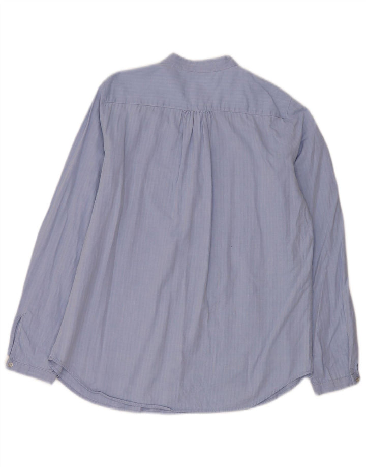 Maglia pullover da donna Zara UK 10 piccola in cotone a spina di pesce blu