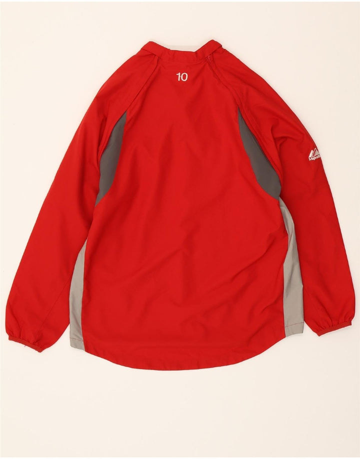 MAJESTIC Boys Pullover Tracksuit Top 15-16 Years Large Red Colourblock Vintage Majestic and Second-Hand Majestic from Messina Hembry 