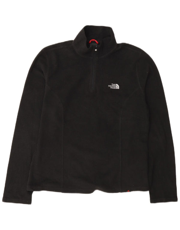 Maglione in pile da donna con collo e zip The North Face UK 14 poliestere nero medio